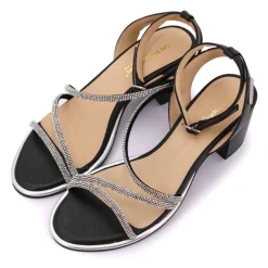 Sandales à talon carré et brides à strass Lilastar Femme LES TROPEZIENNES PAR M.BELARBI