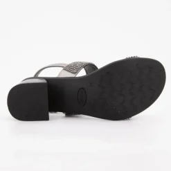 Sandales à talons noires élysees à strass Femme SCHOLL