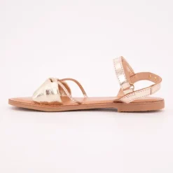 Sandales Bimak noeuds or à scratch LES TROPEZIENNES PAR M.BELARBI
