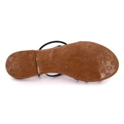 Sandales brides à strass cristale en cuir Femme CARLA TORTOSA