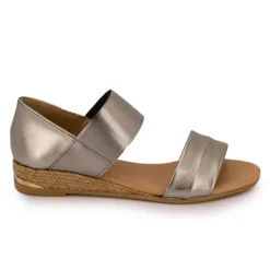 Sandales brillantes effet chromé compensées Femme PINAZ