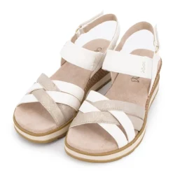 Sandales compensees white comb 36/41 Femme CAPRICE