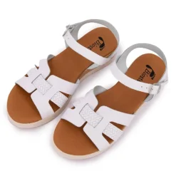 Sandales compensées à brides larges Femme BIOSTOCK