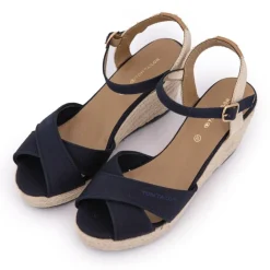 Sandales compensées bi-color Femme TOM TAILOR