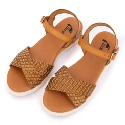 Sandales compensées corfu Femme BIOSTOCK