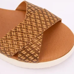 Sandales compensées corfu Femme BIOSTOCK