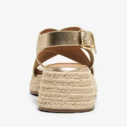 Sandales compensées espadrille Minerva brillante avec boucle Femme ONLY