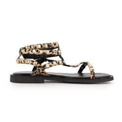 Sandales Coralie à strass motif léopard Femme LES TROPEZIENNES PAR M.BELARBI