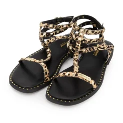 Sandales Coralie à strass motif léopard Femme LES TROPEZIENNES PAR M.BELARBI