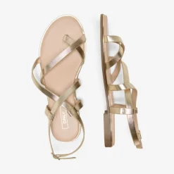 Sandales couleur dorée avec boucle Femme ONLY