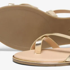 Sandales couleur dorée avec boucle Femme ONLY