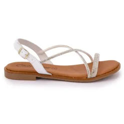 Sandales cristal avec bride à strass Femme CARLA TORTOSA