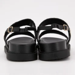 Sandales double bride kary tissées avec boucle Femme US POLO