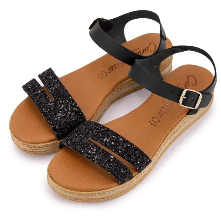 Sandales glitter avec bride à paillettes Femme CARLA TORTOSA