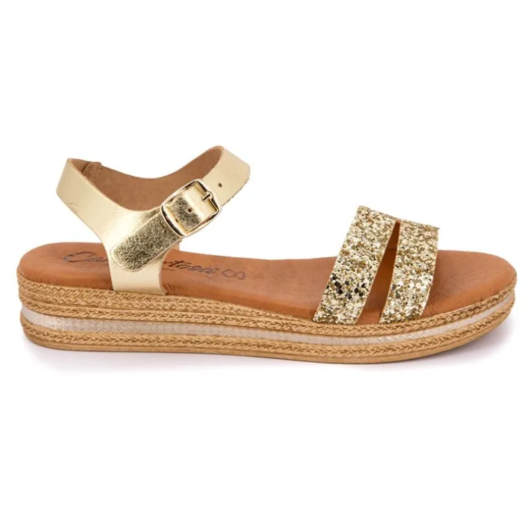 Sandales glitter avec bride à paillettes Femme CARLA TORTOSA