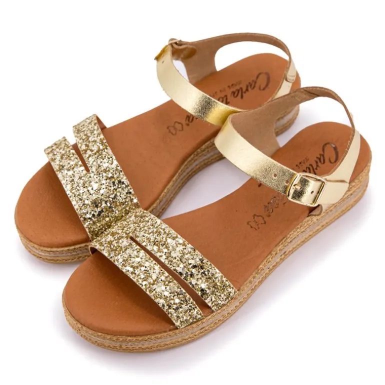 Sandales glitter avec bride à paillettes Femme CARLA TORTOSA