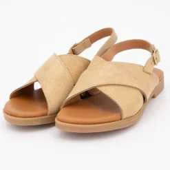 Sandales gold avec boucle doré Fille CARLA TORTOSA