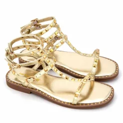 Sandales hautes cuir léger clouté Coralie Femme LES TROPEZIENNES PAR M.BELARBI