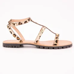 Sandales Hexom à motif leopard semelle crantée Femme LES TROPEZIENNES PAR M.BELARBI