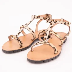 Sandales Hexom à motif leopard semelle crantée Femme LES TROPEZIENNES PAR M.BELARBI