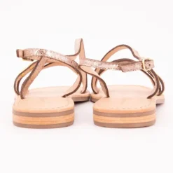 Sandales Hudel or motif peau de serpent Femme LES TROPEZIENNES PAR M.BELARBI