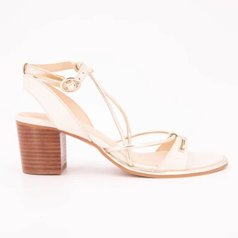 Sandales Lilon tan gold à talons 6cm Femme LES TROPEZIENNES PAR M.BELARBI