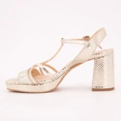 Sandales limona or motif serpent Femme LES TROPEZIENNES PAR M.BELARBI