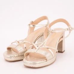 Sandales limona or motif serpent Femme LES TROPEZIENNES PAR M.BELARBI