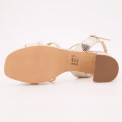 Sandales limona or motif serpent Femme LES TROPEZIENNES PAR M.BELARBI