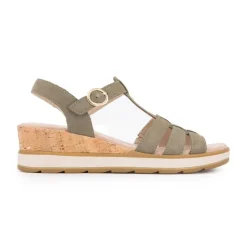 Sandales olive nubuc 36-41 Femme CAPRICE