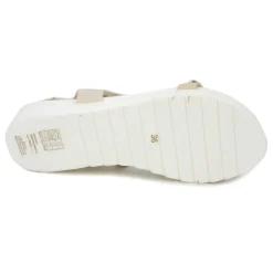 Sandales plates à brides cloutées semelle crantée Femme MARIAMARE