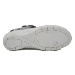 Sandales plates compensées f0550 brides python Femme FLUCHOS