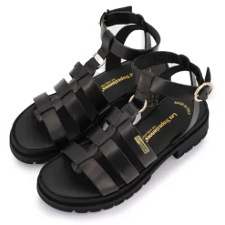 Sandales semelles épaisses Tobo noire Femme LES TROPEZIENNES PAR M.BELARBI