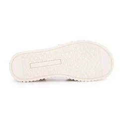 Sandales tissu nouées à boucle doré Femme TOM TAILOR