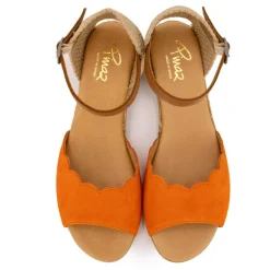 Sandales tressés avec boucle cheville Femme PINAZ