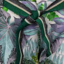 Short avec ceinture à revers imprimé plantes tropicales Femme PLEASE