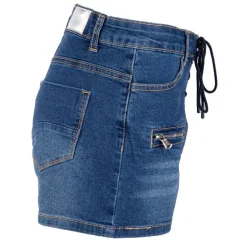Short avec lacets medium blue denim délavé Femme JOSEPH 'IN