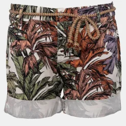 Short avec palmiers ceinture en corde Femme PLEASE