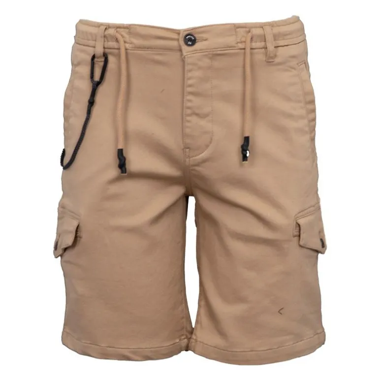 Short bermuda cargo beige avec cordes Homme DEELUXE 74