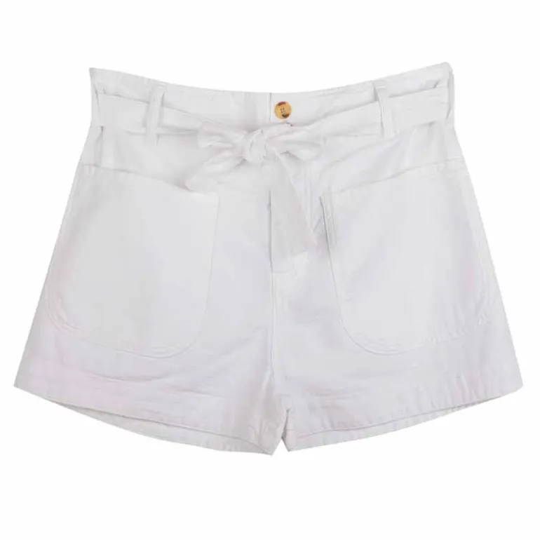Short billie poches plaquées avec ceinture Femme HAPPY