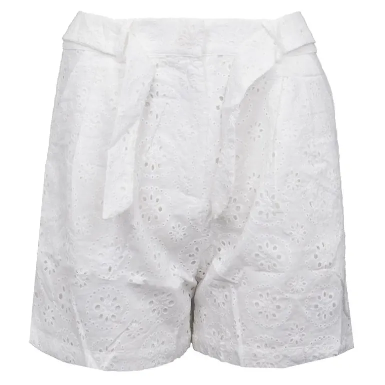 Short blanc brodé avec ceinture Selin Femme LA PETITE ETOILE