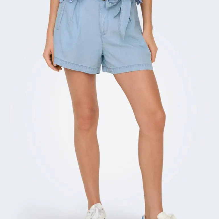 Short charis bleu clair à ceinture regular Femme ONLY