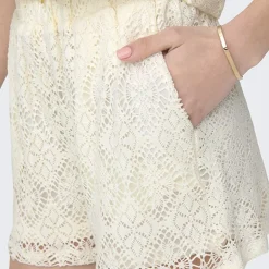 Short court élastique eva à dentelle Femme JDY