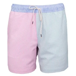 Short de bain à rayures rose bleu vert Homme DOCKERS