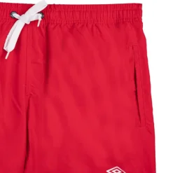 Short de bain bleu motifs graphiques et cordon blancs Homme UMBRO