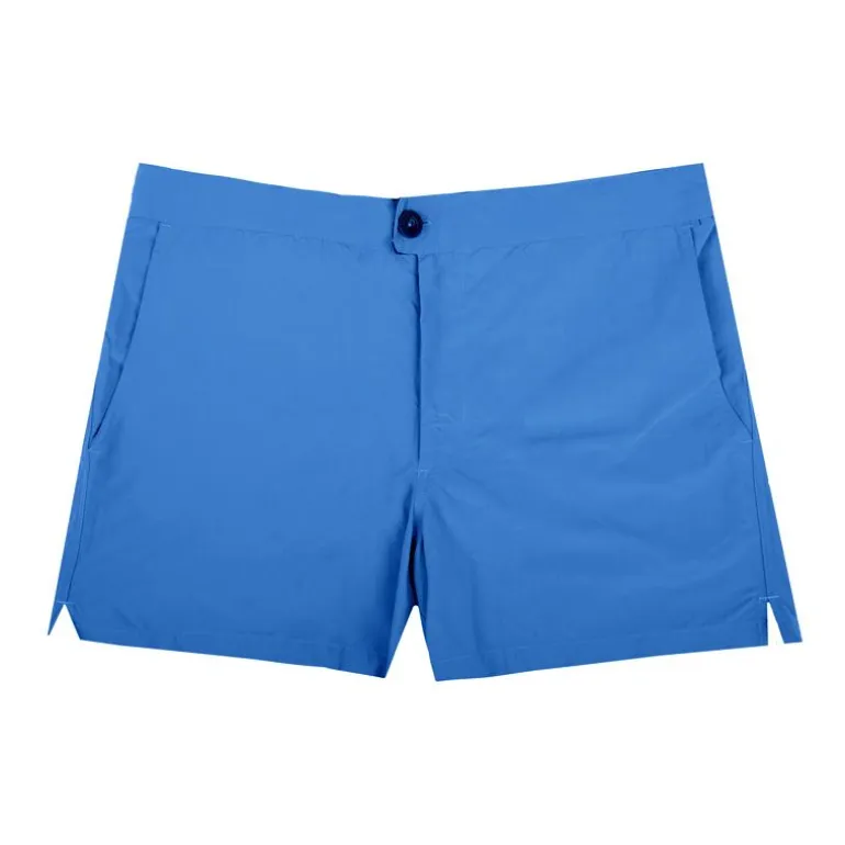 Short de bain uni avec bouton Homme APPARTINENZA
