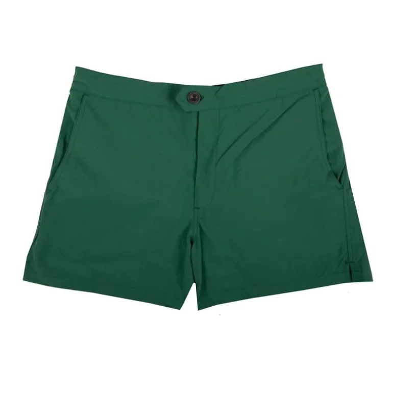 Short de bain uni avec bouton Homme APPARTINENZA