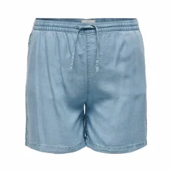 Short denim droit fluide élastique cordon Femme ONLY CARMAKOMA