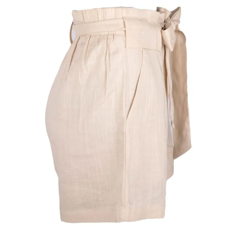 Short en lin taille haute avec ceinture amelya Femme LA PETITE ETOILE