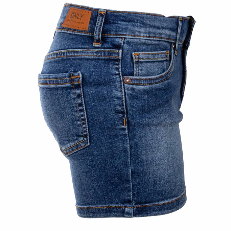 Short jean délavé coton BCI doux stretch Fille KIDS ONLY